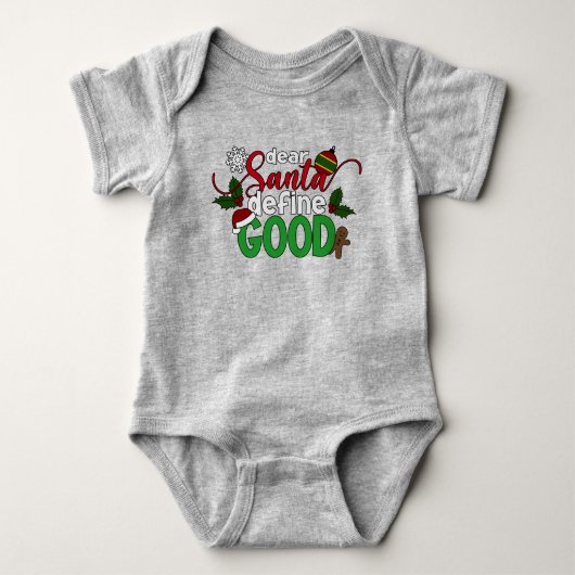 Beste Santa Define Goede Kerstmis | Baby Bodysuit (Voorkant)