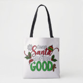 Beste Santa Define Goede Kerstmis | CANVAS TAS (Voorkant)