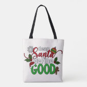 Beste Santa Define Goede Kerstmis | CANVAS TAS (Achterkant)