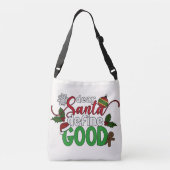 Beste Santa Define Goede Kerstmis | Crossbody Bag Crossbody Tas (Achterkant)