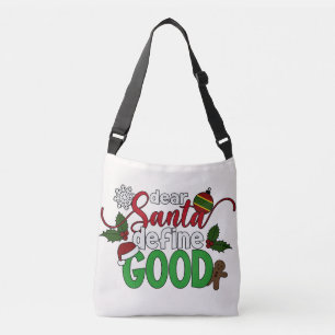 Beste Santa Define Goede Kerstmis Crossbody Bag Tas