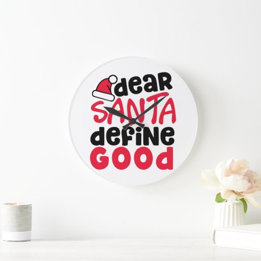 Beste Santa Define Goede Kerstmis Grote Klok (Huis)