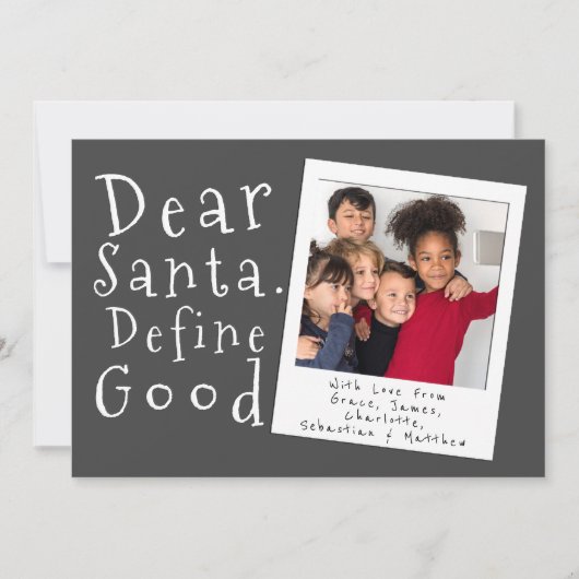 Beste Santa Define Goede Kerstmis Kaart (Voorkant)