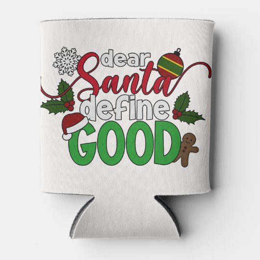 Beste Santa Define Goede Kerstmis | KOELBOX Blikjeskoeler (Voorkant)