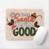 Beste Santa Define Goede Kerstmis | Mousepad Muismat (Met muis)