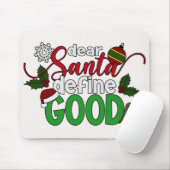 Beste Santa Define Goede Kerstmis | Mousepad Muismat (Met muis)