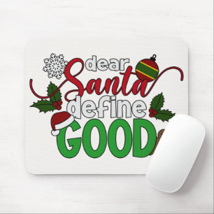Beste Santa Define Goede Kerstmis   Mousepad Muismat