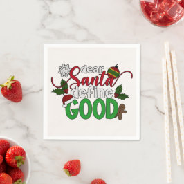 Beste Santa Define Goede Kerstmis | Napkin Servet