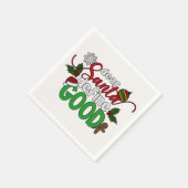 Beste Santa Define Goede Kerstmis | Napkin Servet (Hoek)