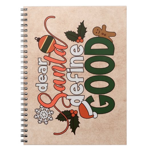 Beste Santa Define Goede Kerstmis | NOTITIEBOEK (Voorkant)