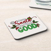 Beste Santa Define Goede Kerstmis | ONDERZETTER (Linkerzijde)