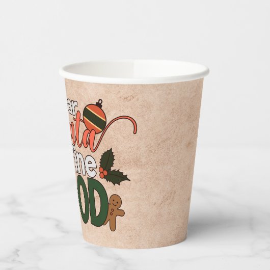 Beste Santa Define Goede Kerstmis | Papieren beker (Links)