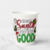 Beste Santa Define Goede Kerstmis | Papieren beker (Voorkant)