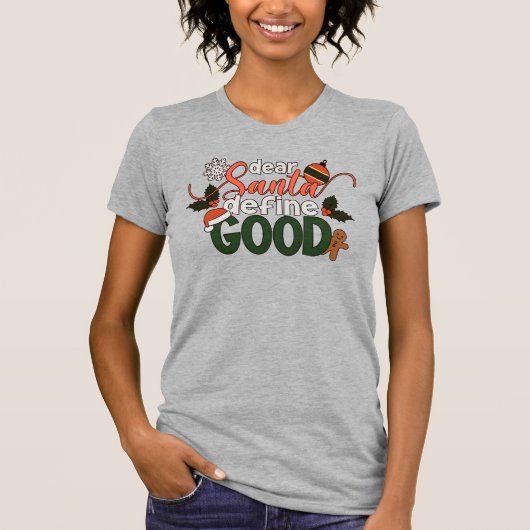 Beste Santa Define Goede Kerstmis | SHIRT (Voorkant)