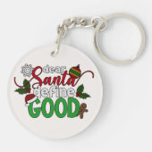 Beste Santa Define Goede Kerstmis | SLEUTELHANGER (Achterkant)