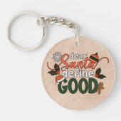 Beste Santa Define Goede Kerstmis | SLEUTELHANGER (Voorkant)