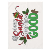 Beste Santa Define Goede Kerstmis | Tablecloth Tafelkleed (Voorkant)