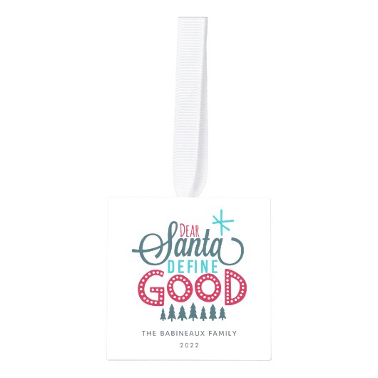 Beste Santa Define Good 3 Foto Decoratie (Voorkant)