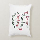 Beste Santa Define Good Accent Kussen (Achterkant (Verticaal))