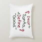Beste Santa Define Good Accent Kussen (Voorkant(Verticaal))