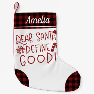 Beste Santa Define Good Cute Funny Letter to Good Kleine Kerstsok