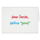 Beste Santa Define Good Funny Kerstfeestdag (Voorkant Horizontaal)