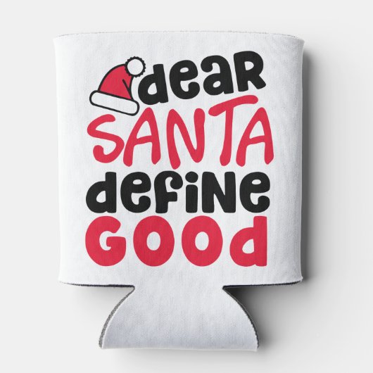 Beste Santa Define Good Funny Kerstmis Blikjeskoeler (Achterkant)