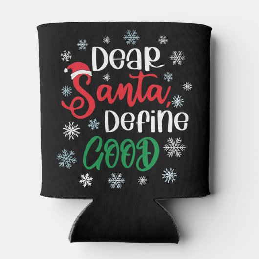 Beste Santa Define Good Funny Kerstmis Blikjeskoeler (Achterkant)