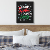 Beste Santa Define Good Funny Kerstmis Canvas Afdruk (Insitu (Slaapkamer))