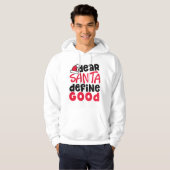 Beste Santa Define Good Funny Kerstmis | Hoodie (Voorkant volledig)