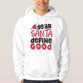Beste Santa Define Good Funny Kerstmis | Hoodie (Voorkant)