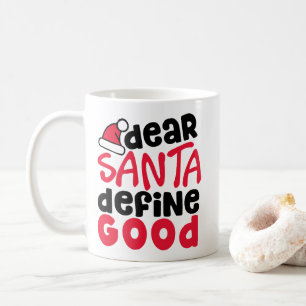 Beste Santa Define Good Funny Kerstmis Koffiemok