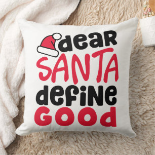 Beste Santa Define Good Funny Kerstmis Kussen