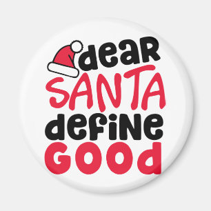 Beste Santa Define Good Funny Kerstmis Magneet