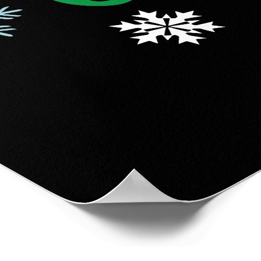 Beste Santa Define Good Funny Kerstmis Poster (Hoek)