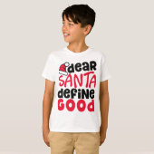 Beste Santa Define Good Funny Kerstmis | Shirt (Voorkant volledig)