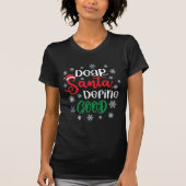 Beste Santa Define Good Funny Kerstmis T-shirt (Voorkant)