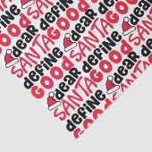 Beste Santa Define Good Funny Kerstmis Tissuepapier (Detail)