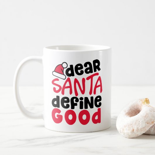 Beste Santa Define Good Holiday Mok (Met donut)
