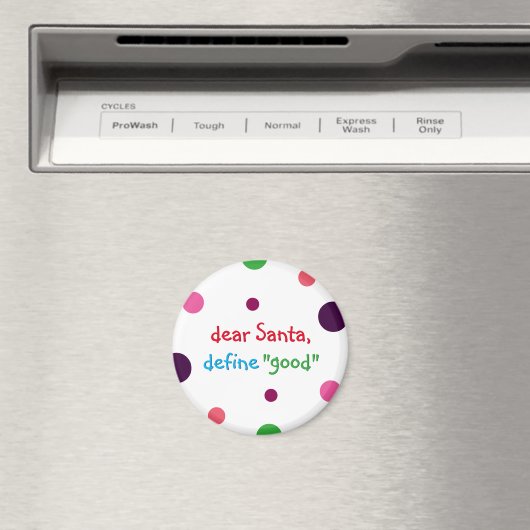 Beste Santa Define Good Kinder Funny KerstMagnet Magneet (Insitu (Vaatwasser))