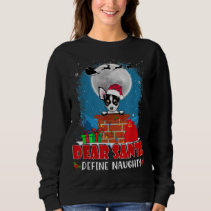 Beste Santa Define Naughty Chihuahua Dog Funny Chr Trui