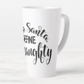 Beste Santa Define Naughty Latte Mok (Rechterhoek)