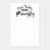 Beste Santa Define Naughty Post-it® Notes (Voorkant)
