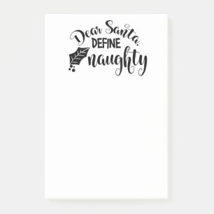 Beste Santa Define Naughty Post-it® Notes