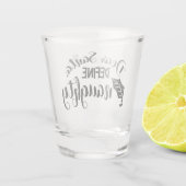 Beste Santa Define Naughty Shot Glas (Achterkant)
