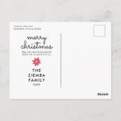 Beste Santa Define Nice-fotofeestdag / Kerstmis Briefkaart (Achterkant)