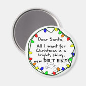 Beste Santa Dirt Bike Magneet (Voorkant / Achterkant)