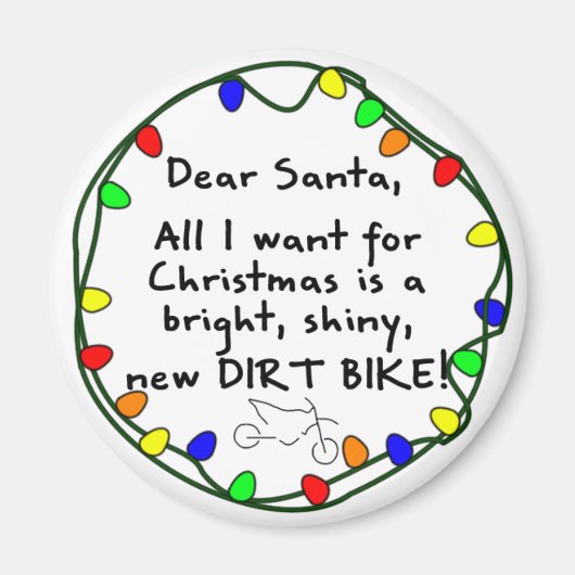 Beste Santa Dirt Bike Magneet (Voorkant)