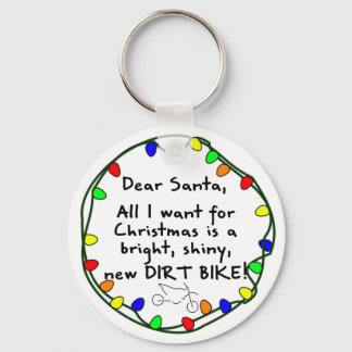 Beste Santa Dirt Bike Sleutelhanger