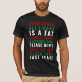 Beste Santa Fat bankrekening Skinny Body T-shirt (Voorkant)